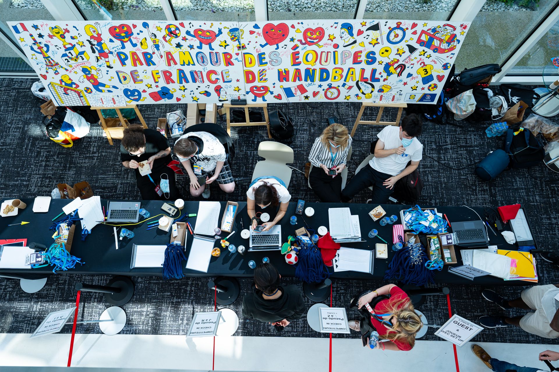 l'accueil du wanted vu de dessus