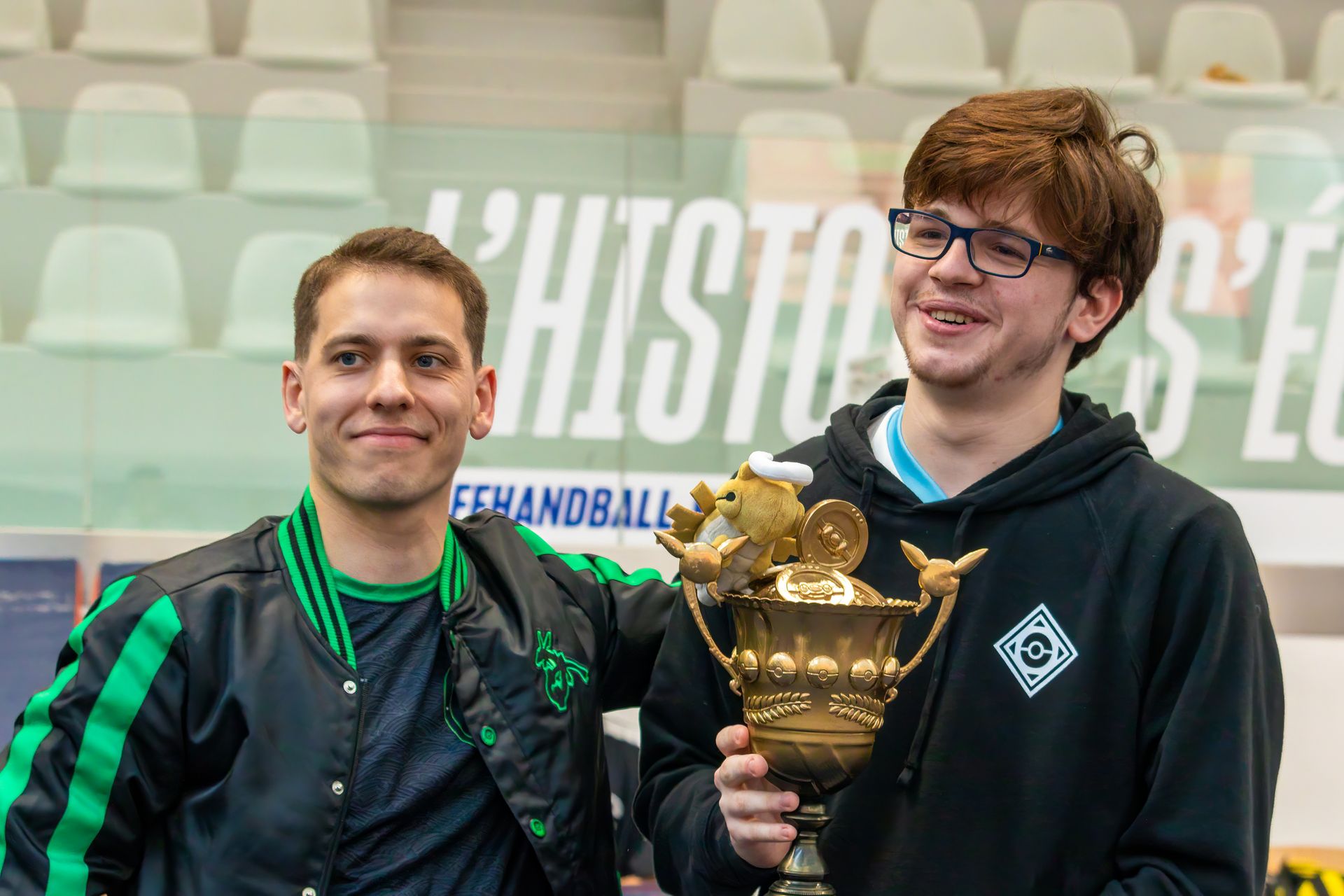 harry et Hyppolyte qui sourient